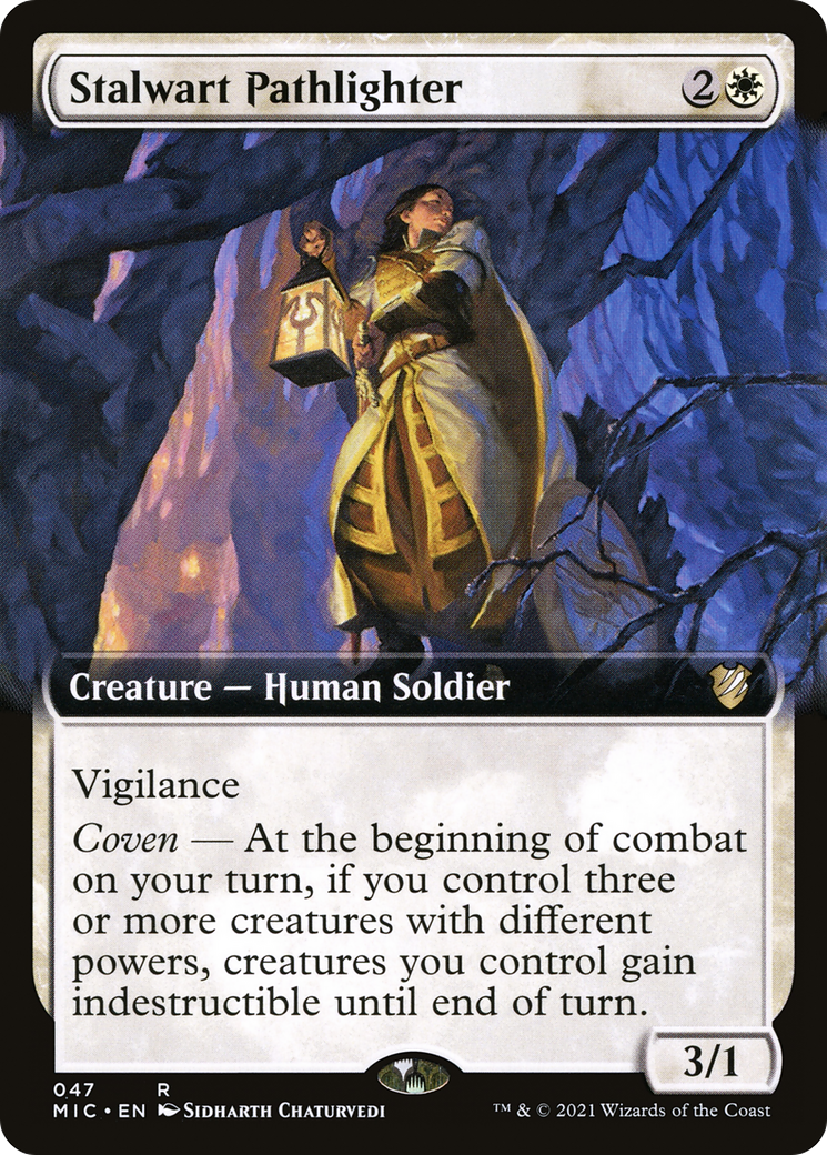 Stalwart Pathlighter (Extended Art) [Innistrad: Midnight Hunt Commander] - The Mythic Store | 24h Order Processing