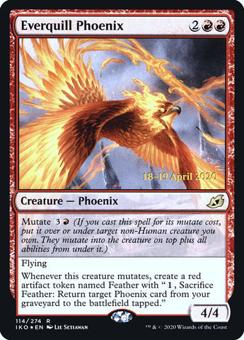 Everquill Phoenix [Ikoria: Lair of Behemoths Prerelease Promos] - The Mythic Store | 24h Order Processing