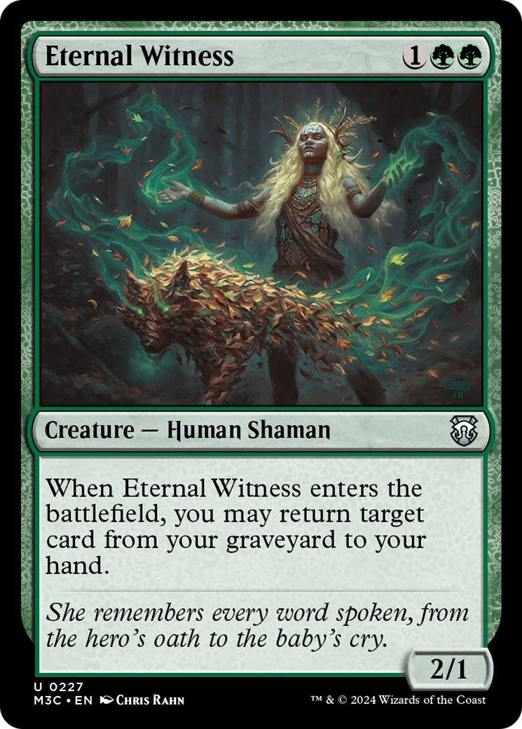 Eternal Witness [Modern Horizons 3 Commander] - The Mythic Store | 24h Order Processing