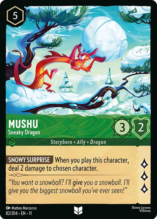 Mushu - Sneaky Dragon (82/204) [Winterspell] - The Mythic Store | 24h Order Processing