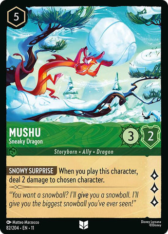 Mushu - Sneaky Dragon (82/204) [Winterspell] - The Mythic Store | 24h Order Processing
