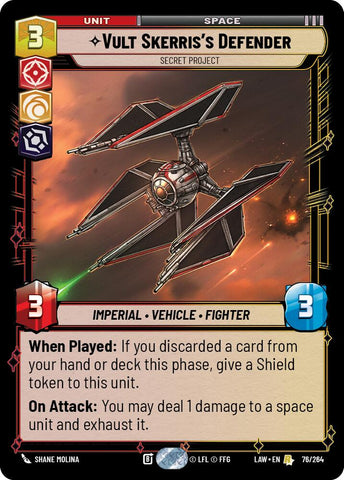 Vult Skerris's Defender - Secret Project (76/264) (76/264) [A Lawless Time]