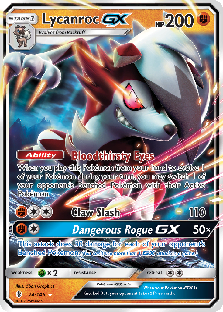 Lycanroc GX (74/145) [Sun & Moon: Guardians Rising] - The Mythic Store | 24h Order Processing