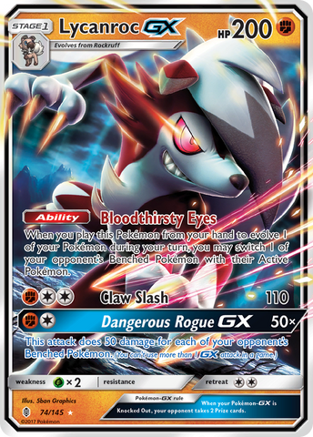 Lycanroc GX (74/145) [Sun & Moon: Guardians Rising] - The Mythic Store | 24h Order Processing