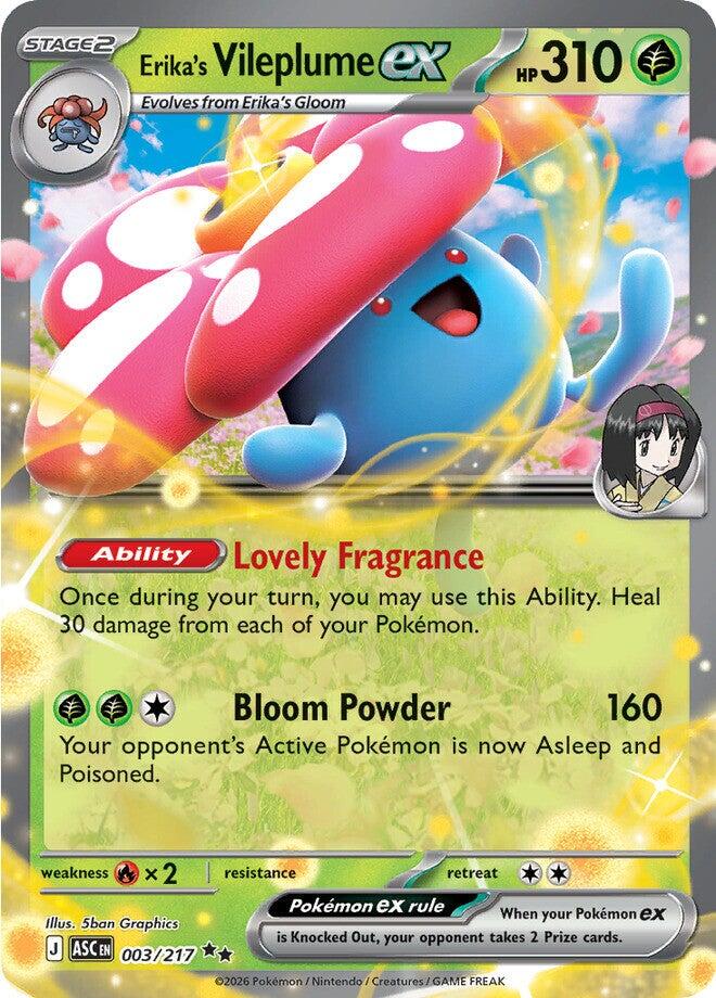 Erika's Vileplume ex (003/217) [Mega Evolution: Ascended Heroes] - The Mythic Store | 24h Order Processing