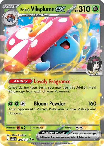 Erika's Vileplume ex (003/217) [Mega Evolution: Ascended Heroes] - The Mythic Store | 24h Order Processing
