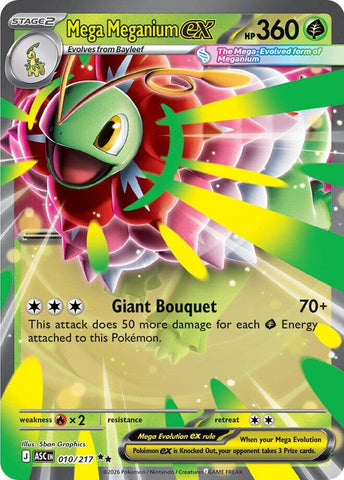 Mega Meganium ex (010/217) [Mega Evolution: Ascended Heroes] - The Mythic Store | 24h Order Processing
