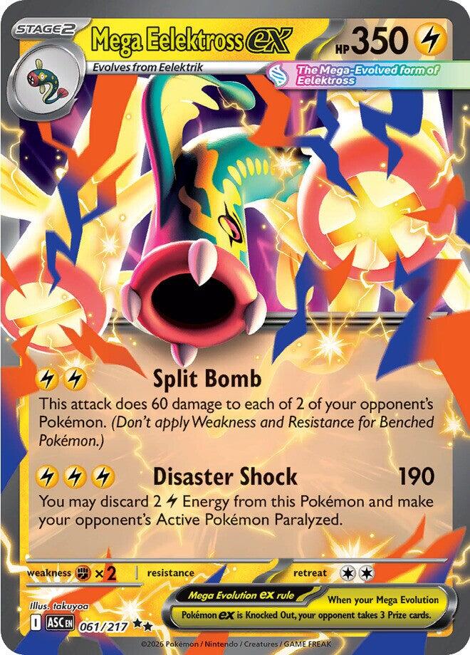 Mega Eelektross ex (061/217) [Mega Evolution: Ascended Heroes] - The Mythic Store | 24h Order Processing