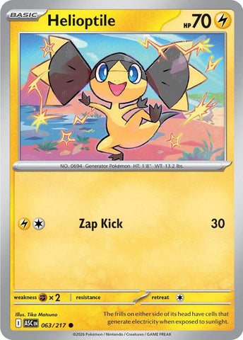 Helioptile (063/217) [Mega Evolution: Ascended Heroes] - The Mythic Store | 24h Order Processing