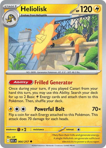 Heliolisk (064/217) [Mega Evolution: Ascended Heroes] - The Mythic Store | 24h Order Processing
