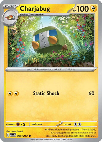 Charjabug (065/217) [Mega Evolution: Ascended Heroes] - The Mythic Store | 24h Order Processing