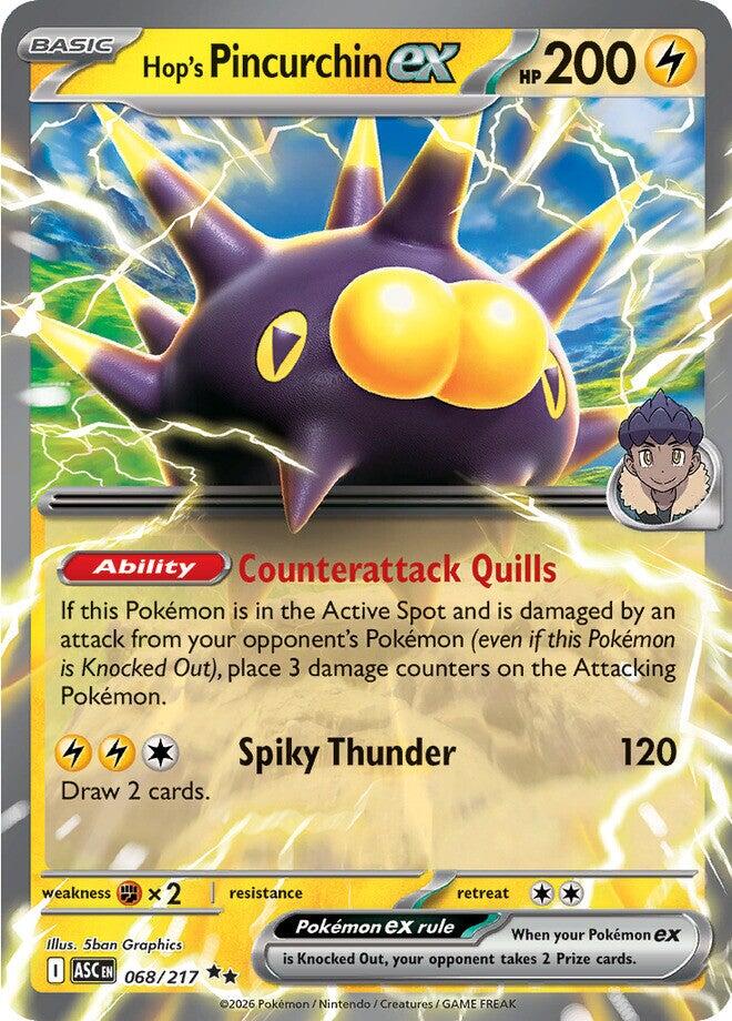 Hop's Pincurchin ex (068/217) [Mega Evolution: Ascended Heroes] - The Mythic Store | 24h Order Processing