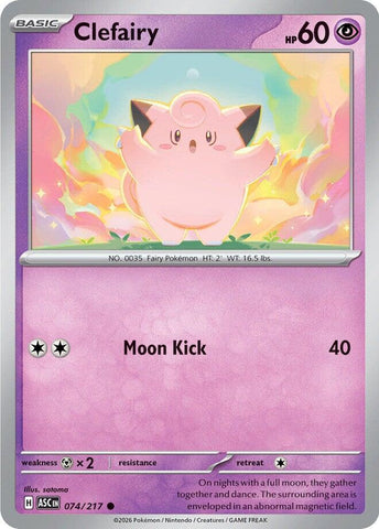 Clefairy (074/217) [Mega Evolution: Ascended Heroes] - The Mythic Store | 24h Order Processing