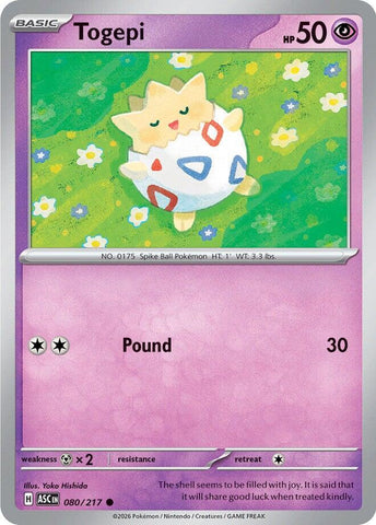 Togepi (080/217) [Mega Evolution: Ascended Heroes] - The Mythic Store | 24h Order Processing