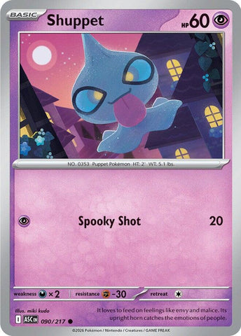 Shuppet (090/217) [Mega Evolution: Ascended Heroes] - The Mythic Store | 24h Order Processing