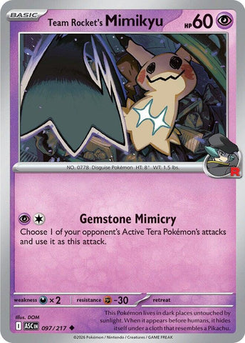 Team Rocket's Mimikyu (097/217) [Mega Evolution: Ascended Heroes] - The Mythic Store | 24h Order Processing