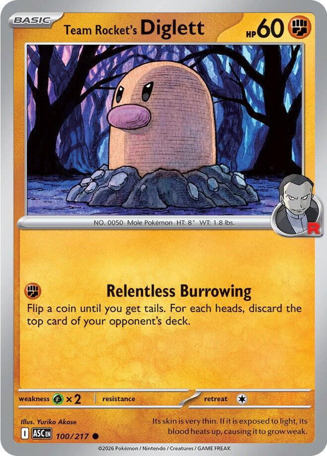 Team Rocket's Diglett (100/217) [Mega Evolution: Ascended Heroes] - The Mythic Store | 24h Order Processing