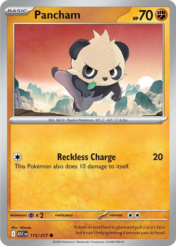 Pancham (115/217) [Mega Evolution: Ascended Heroes] - The Mythic Store | 24h Order Processing