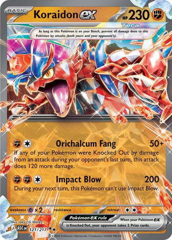 Koraidon ex (121/217) [Mega Evolution: Ascended Heroes] - The Mythic Store | 24h Order Processing
