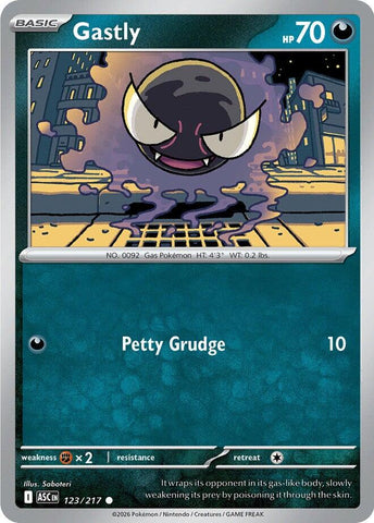 Gastly (123/217) [Mega Evolution: Ascended Heroes] - The Mythic Store | 24h Order Processing