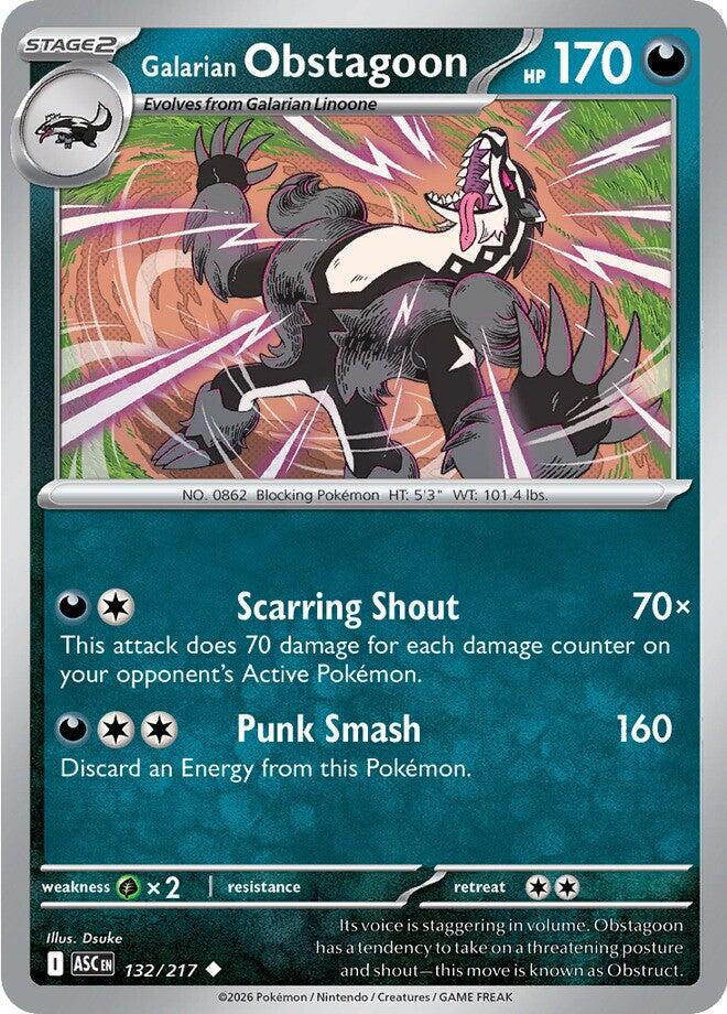 Galarian Obstagoon (132/217) [Mega Evolution: Ascended Heroes] - The Mythic Store | 24h Order Processing