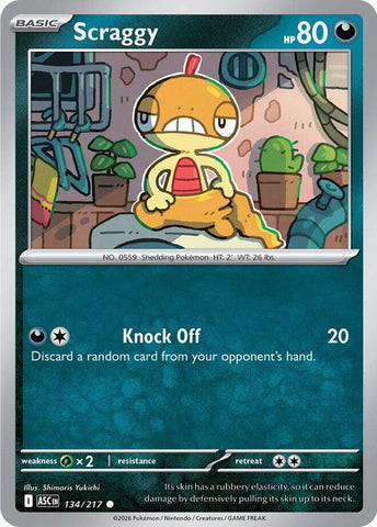 Scraggy (134/217) [Mega Evolution: Ascended Heroes] - The Mythic Store | 24h Order Processing