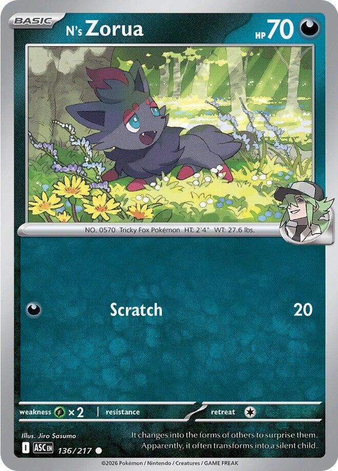 N's Zorua (136/217) [Mega Evolution: Ascended Heroes] - The Mythic Store | 24h Order Processing