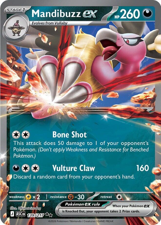 Mandibuzz ex (139/217) [Mega Evolution: Ascended Heroes] - The Mythic Store | 24h Order Processing
