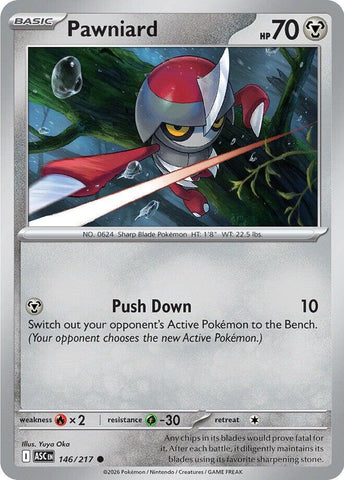 Pawniard (146/217) [Mega Evolution: Ascended Heroes] - The Mythic Store | 24h Order Processing