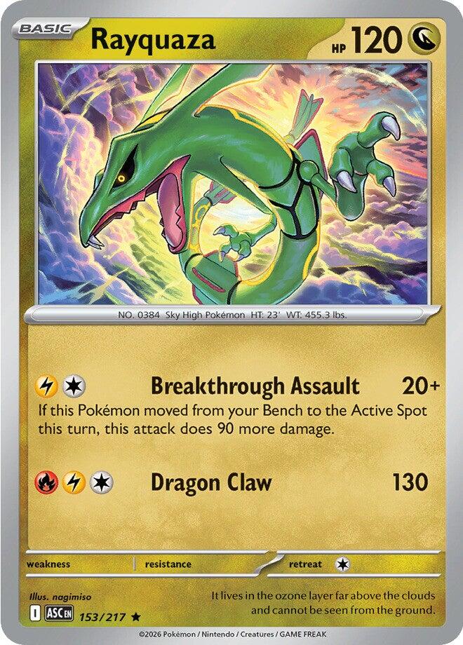 Rayquaza (153/217) [Mega Evolution: Ascended Heroes] - The Mythic Store | 24h Order Processing