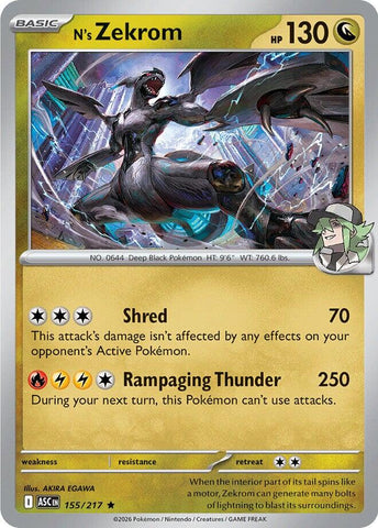N's Zekrom (155/217) [Mega Evolution: Ascended Heroes] - The Mythic Store | 24h Order Processing
