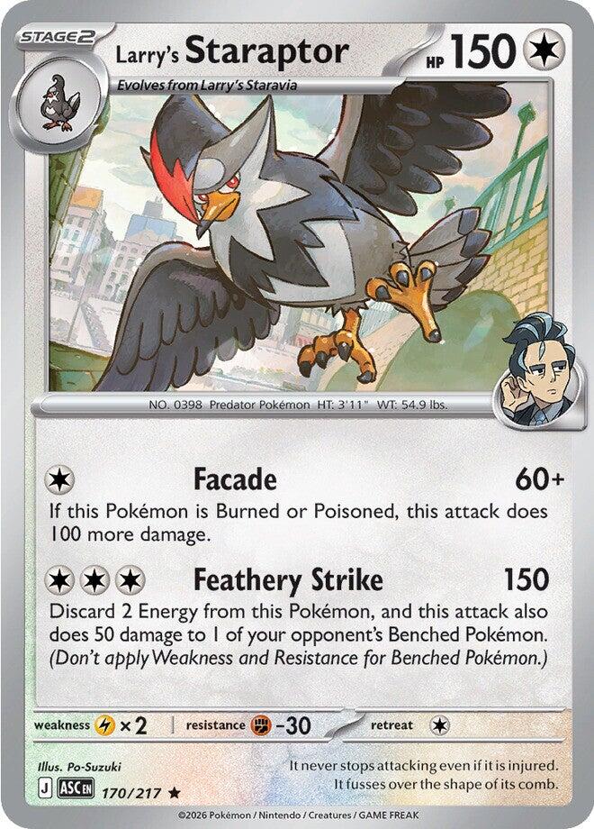 Larry's Staraptor (170/217) [Mega Evolution: Ascended Heroes] - The Mythic Store | 24h Order Processing