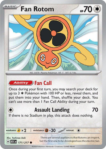 Fan Rotom (171/217) [Mega Evolution: Ascended Heroes] - The Mythic Store | 24h Order Processing