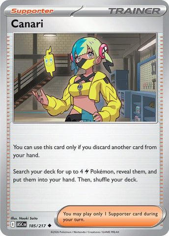 Canari (185/217) [Mega Evolution: Ascended Heroes] - The Mythic Store | 24h Order Processing