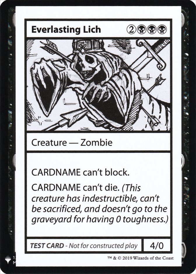 Everlasting Lich [Mystery Booster Playtest Cards] - The Mythic Store | 24h Order Processing