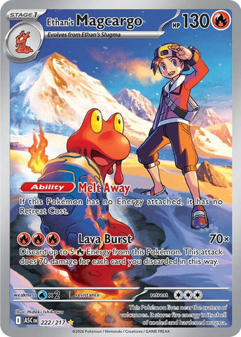 Ethan's Magcargo (222/217) [Mega Evolution: Ascended Heroes] - The Mythic Store | 24h Order Processing