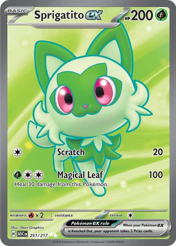 Sprigatito ex (251/217) [Mega Evolution: Ascended Heroes] - The Mythic Store | 24h Order Processing