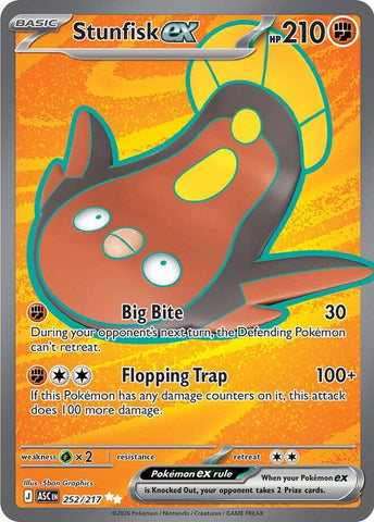 Stunfisk ex (252/217) [Mega Evolution: Ascended Heroes] - The Mythic Store | 24h Order Processing