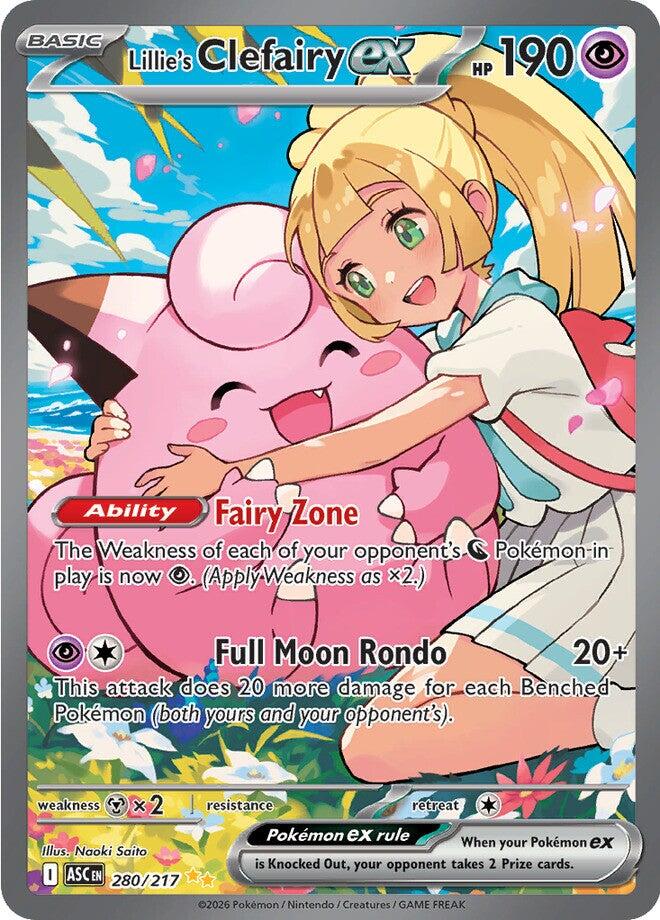 Lillie's Clefairy ex (280/217) [Mega Evolution: Ascended Heroes] - The Mythic Store | 24h Order Processing