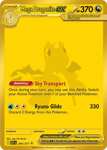 Mega Dragonite ex (295/217) [Mega Evolution: Ascended Heroes] - The Mythic Store | 24h Order Processing