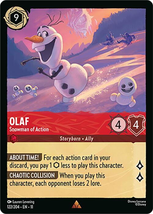 Olaf - Snowman of Action (122/204) [Winterspell] - The Mythic Store | 24h Order Processing