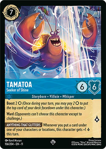 Tamatoa - Seeker of Shine (156/204) [Winterspell] - The Mythic Store | 24h Order Processing
