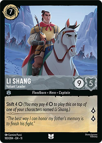 Li Shang - Valiant Leader (183/204) [Winterspell] - The Mythic Store | 24h Order Processing