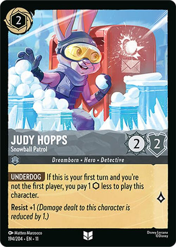 Judy Hopps - Snowball Patrol (194/204) [Winterspell] - The Mythic Store | 24h Order Processing