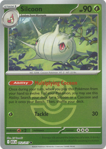 Silcoon (012/217) (Love Ball) [Mega Evolution: Ascended Heroes] - The Mythic Store | 24h Order Processing