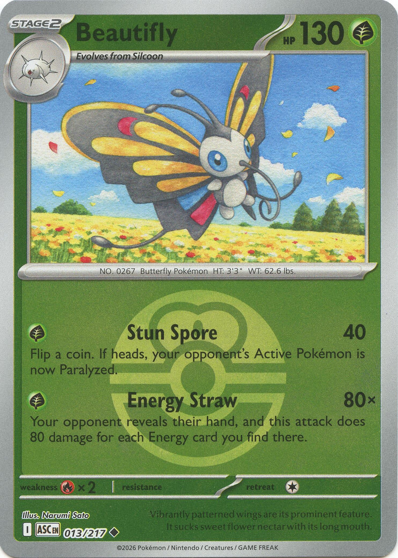 Beautifly (013/217) (Love Ball) [Mega Evolution: Ascended Heroes] - The Mythic Store | 24h Order Processing