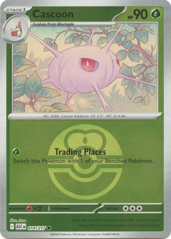 Cascoon (014/217) (Love Ball) [Mega Evolution: Ascended Heroes] - The Mythic Store | 24h Order Processing