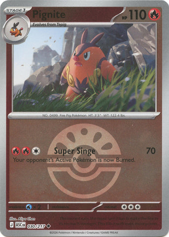 Pignite (030/217) (Friend Ball) [Mega Evolution: Ascended Heroes] - The Mythic Store | 24h Order Processing