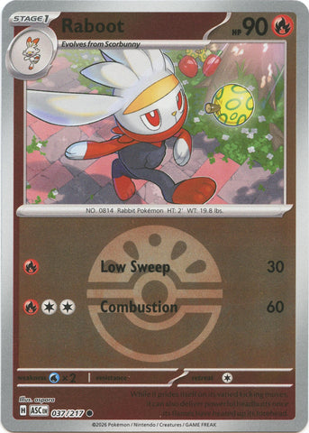 Raboot (037/217) (Friend Ball) [Mega Evolution: Ascended Heroes] - The Mythic Store | 24h Order Processing