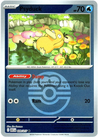 Psyduck (039/217) (Love Ball) [Mega Evolution: Ascended Heroes] - The Mythic Store | 24h Order Processing